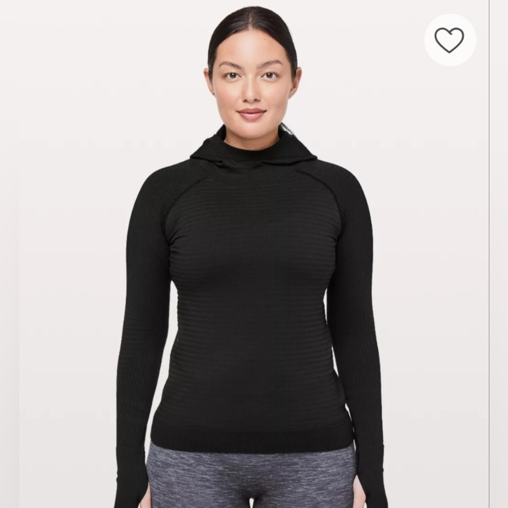Lululemon Keep The Heat Hooded Running Sweatshirt Black